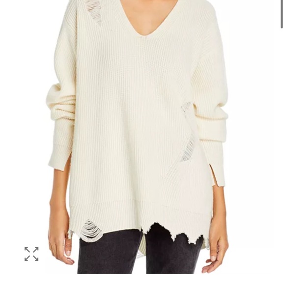 Helmut Lang Black V-Neck Sweater